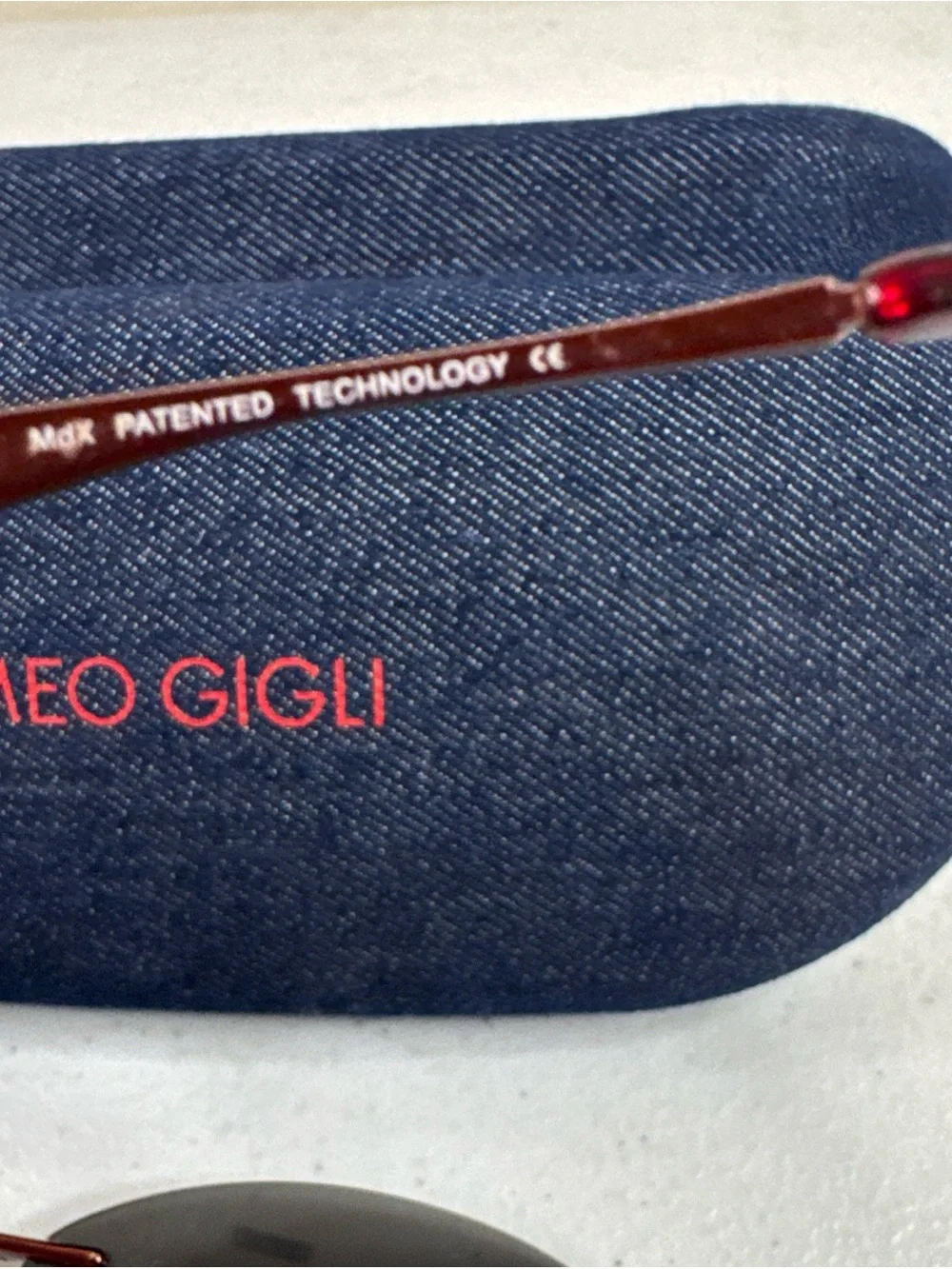Romeo Gigli Oval glasses and clip on Sunglasses in Burgundy with Black Lenses